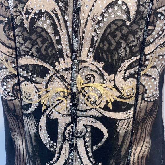 Beautiful lace and bling tank top by Bus Stop. Small - Picture 2 of 4
